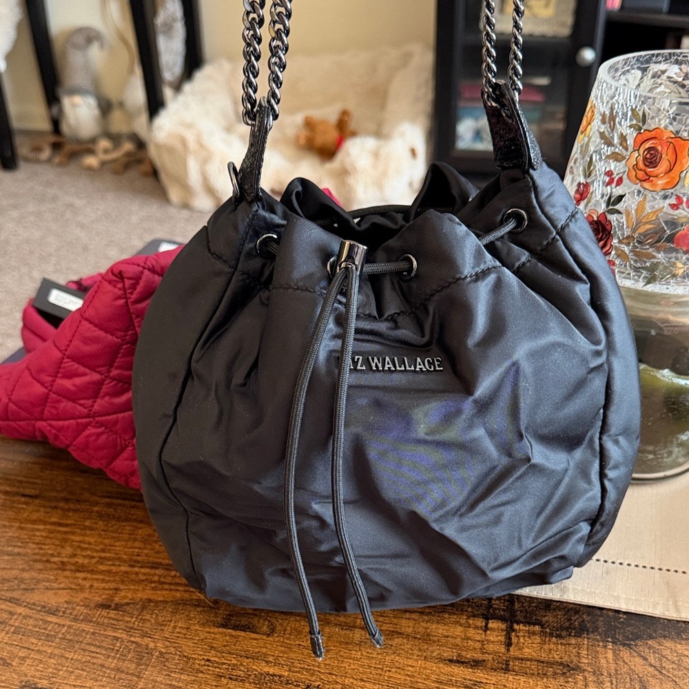 MZ Wallace Black Drawstring Shoulder Bag
